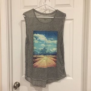 “Adventure is waiting” active tank-top